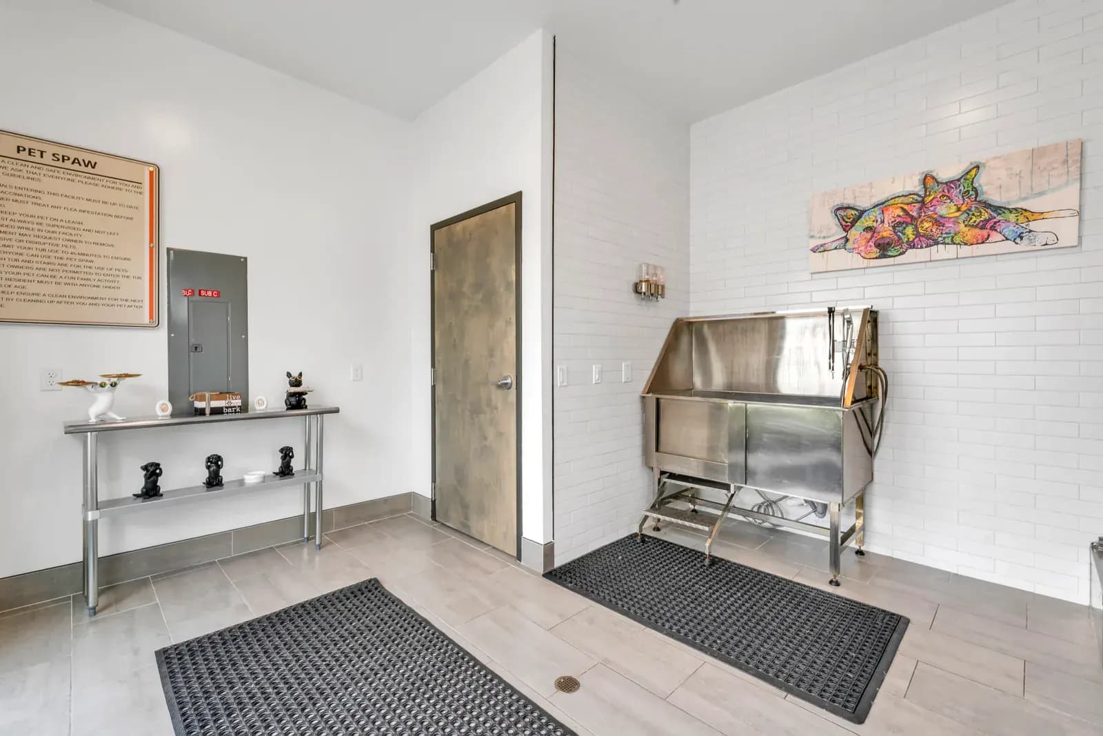 Pet spa at a Pointe Grand community
