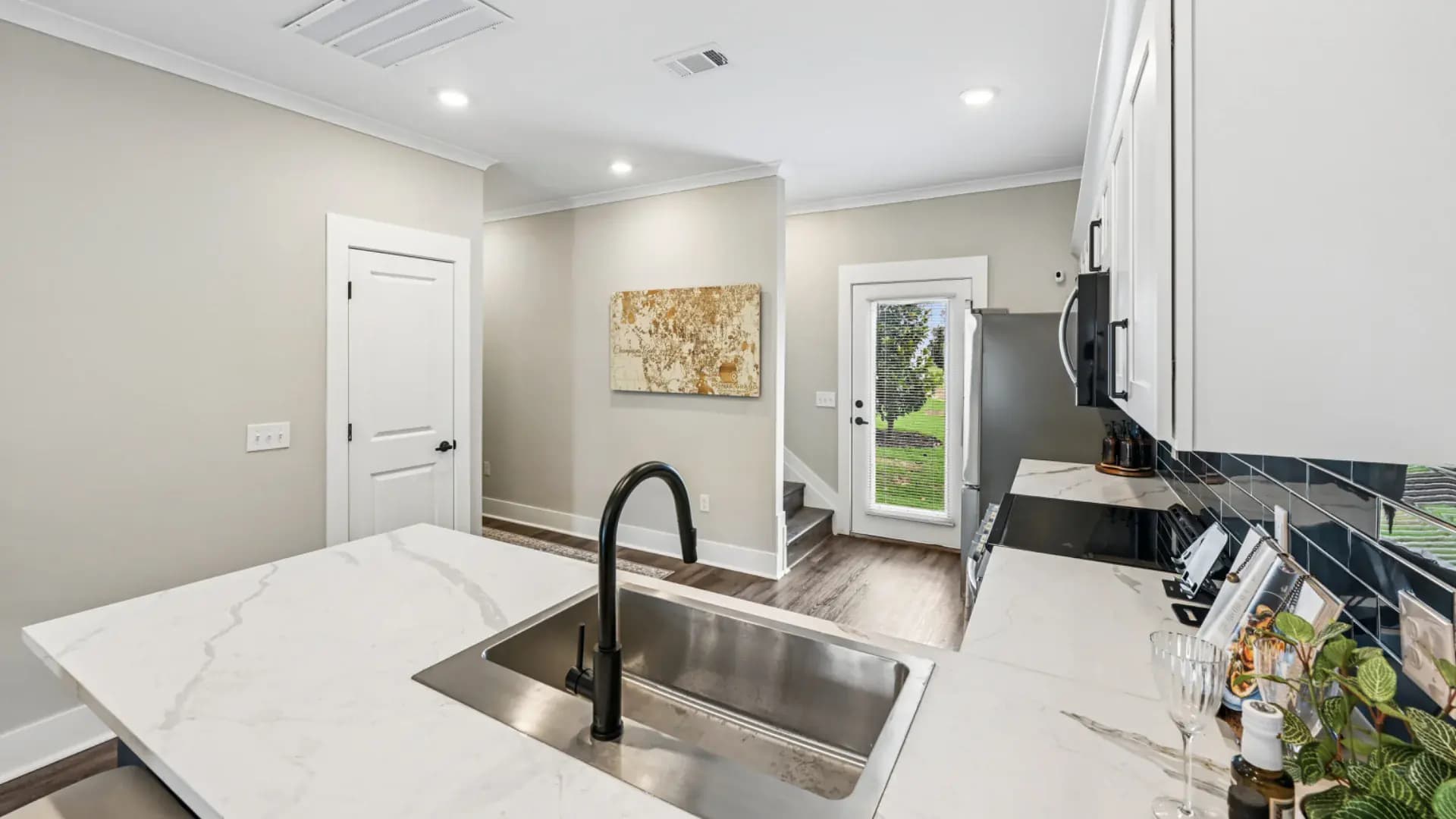 Kitchen in a Pointe Grand townhome home